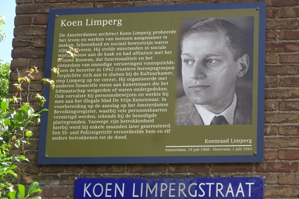 Memorial Plates Slotermeer Koen Limpergstraat