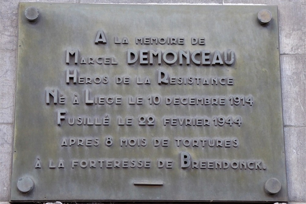Gedenkteken Verzetsstrijder Marcel Demonceau