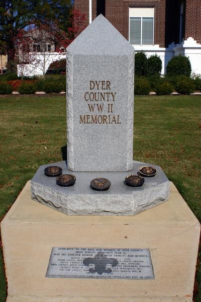 Oorlogsmonument Tweede Wereldoorlog Dyer County