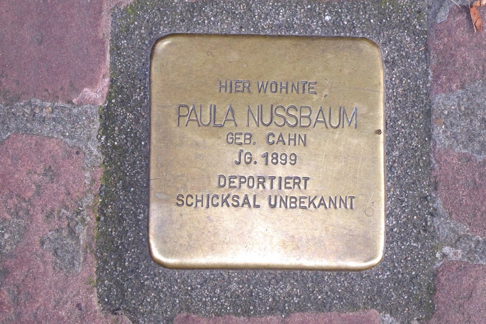 Stolperstein  Hauptstrasse 154