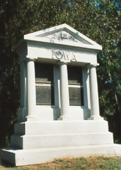 Monument 8th, 12th en 35th Iowa Infantry (Union)