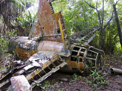 Wreckage Mitsubishi G4M Bomber Yap