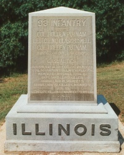 93rd Illinois Infantry (Union) Monument
