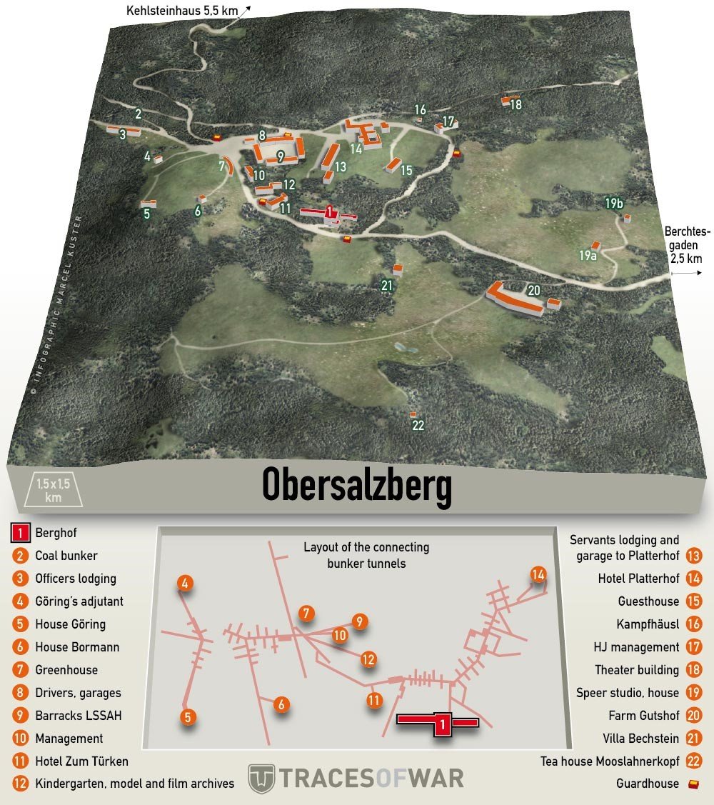 Hitler's Berghof Floor Plan